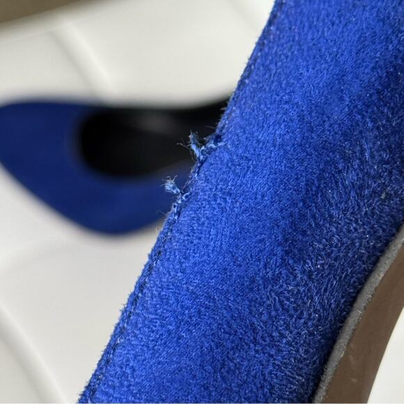 Rock & Republic Blue Suede heels 4” shoes size 8 - Picture 3 of 5